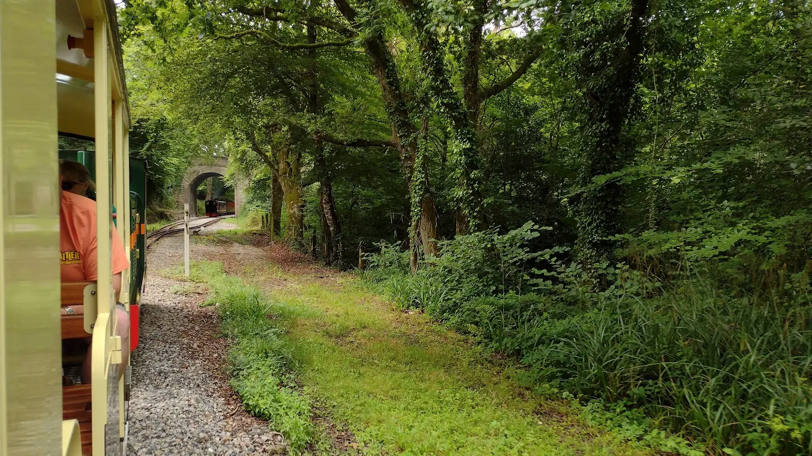 Lappa Valley Railway — narrow-gauge train running through wooded Cornish countryside.