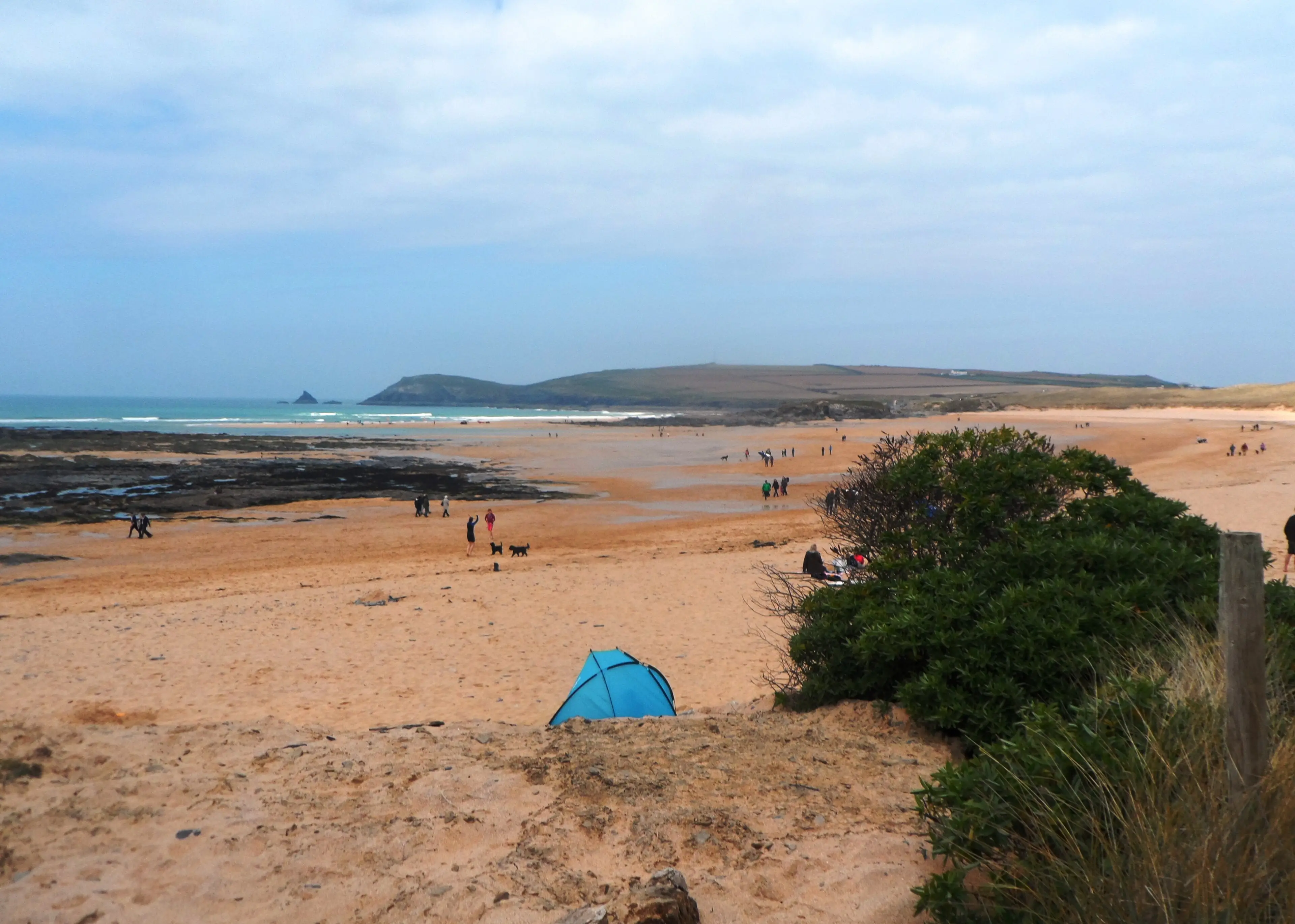 Harlyn Bay — a sheltered sandy beach near Padstow, known for clean surf when the rest of the north coast is blown out.